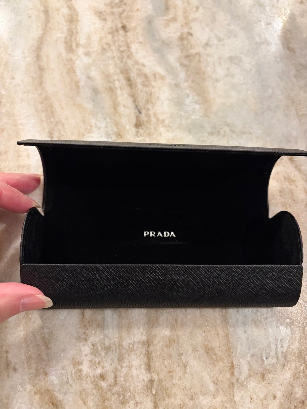 Prada Women's Tortoiseshell Cat-Eye Glasses Frame, model VPR 20Z with brand case - Picture 8 of 9